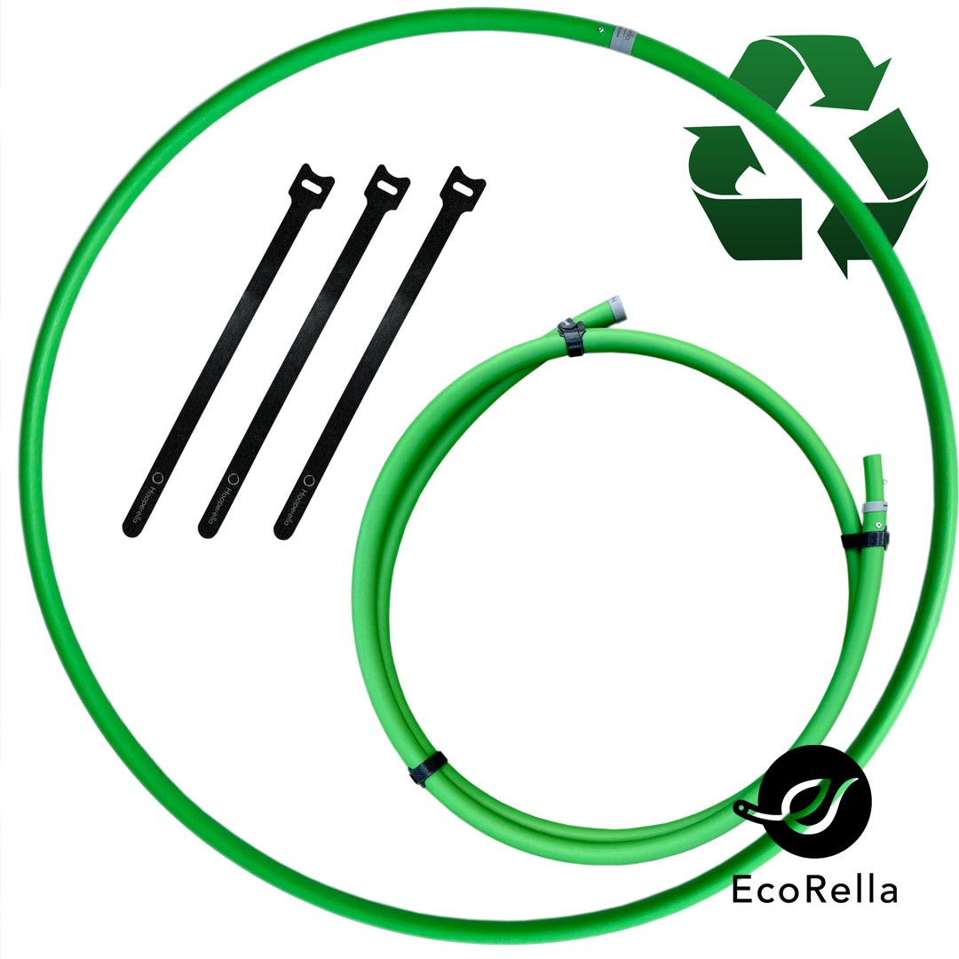Ecorella® MORE - der erste Hula Hoop aus 100% Recycling Tubing