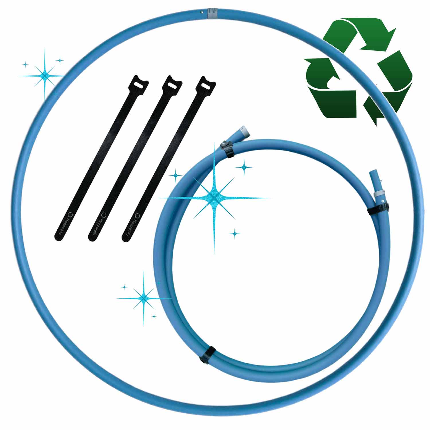 Ecorella® KIDS PERLOZEAN - der erste Hula Hoop aus 100% Recycling Tubing Ecorella® KIDS PERLOZEAN - der erste Hula Hoop aus 100% Recycling Tubing