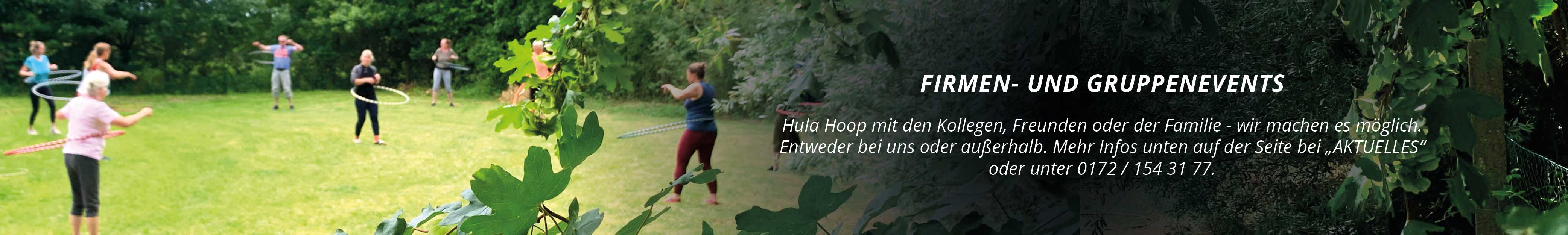 Hula Hoop für als Firmen-Event