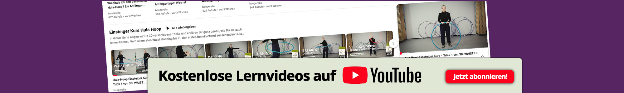 Hooperella Lern-Tutorials auf Youtube!