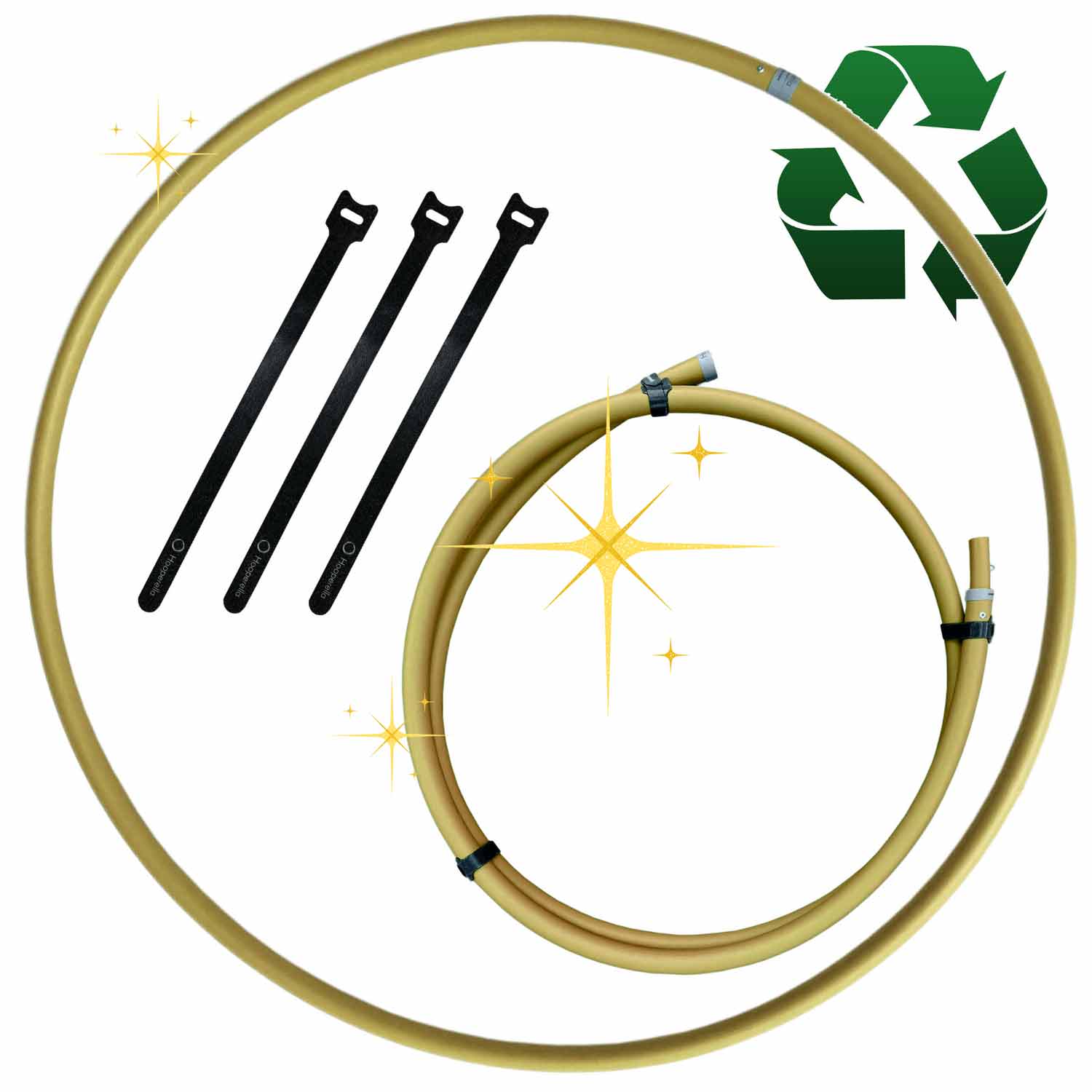 Ecorella® START BRILLIANTGOLD - dein nachhaltiger Hula Hoop Ecorella® START BRILLIANTGOLD - dein nachhaltiger Hula Hoop