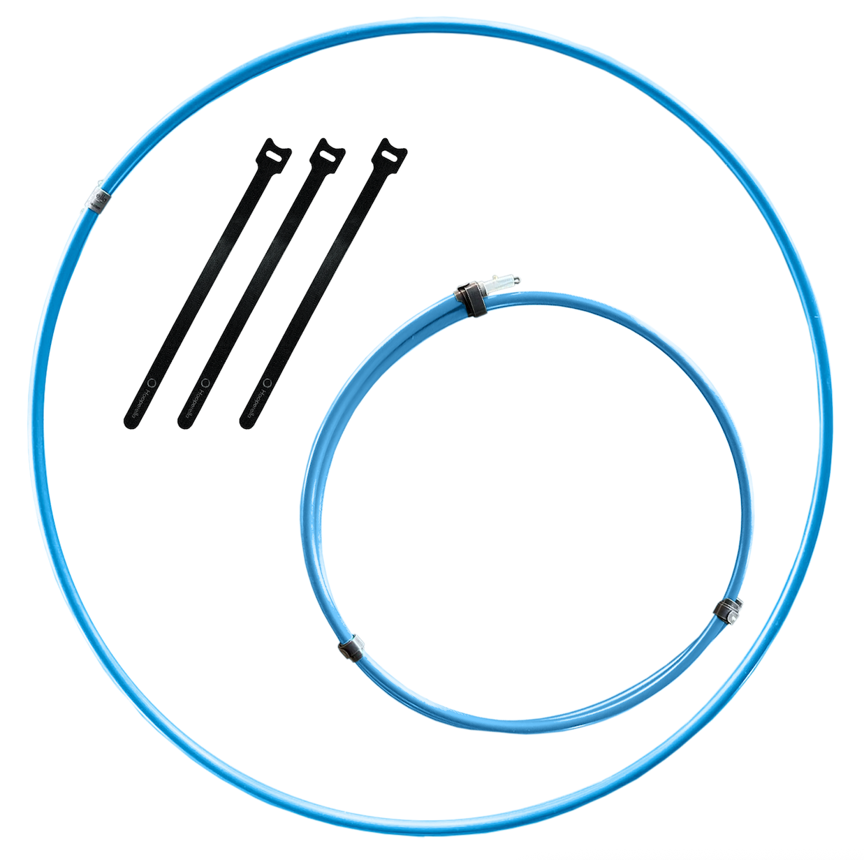 HDPE Ecorella® PRO HELLBLAU - aus Recycling Tubing