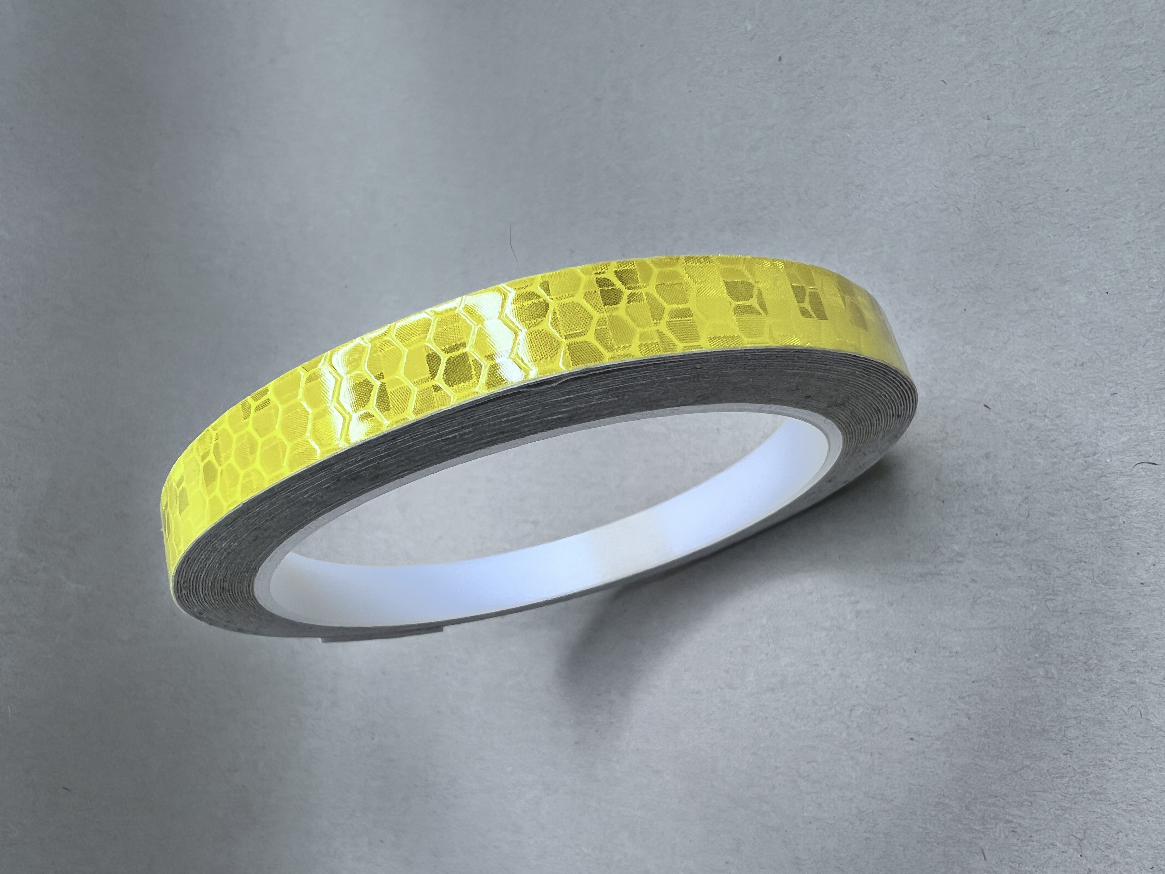 Reflektorband reflective Tape gelb yellow vinyl 5m Deco-Tape 10mm 